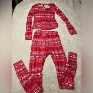 SKIMS Festive Red Pajama Set